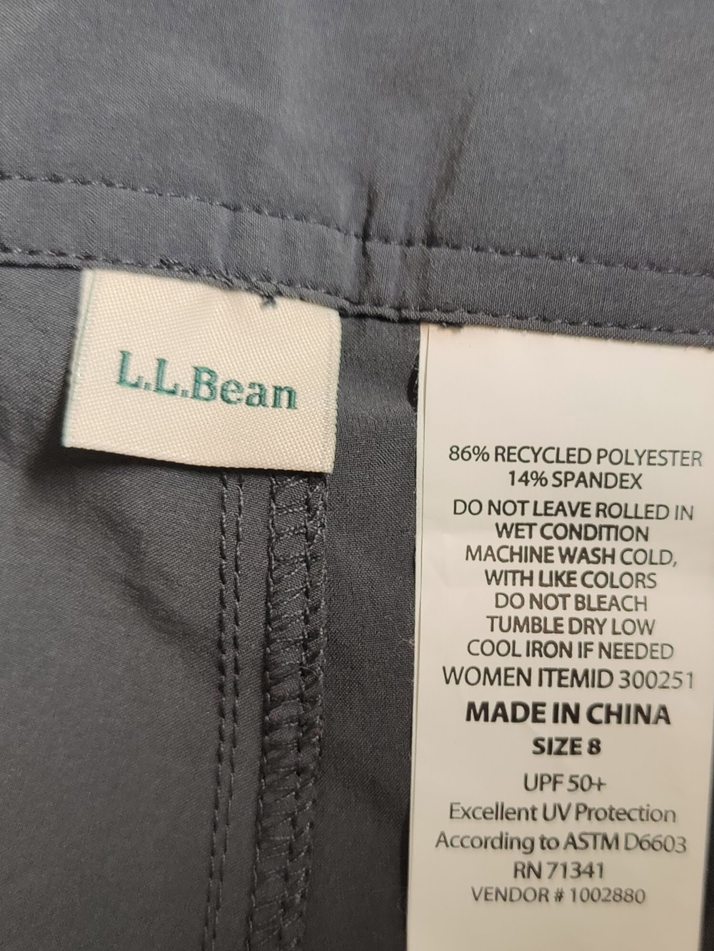 L.L.Bean Women's Gray Active Short
